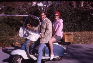Nick & Sis on my '59 Lambretta.